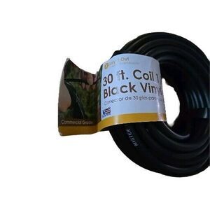 30 Ft Roll  of Black 1/4-in Vinyl Tubing - New Sprinkler Hose Tubing